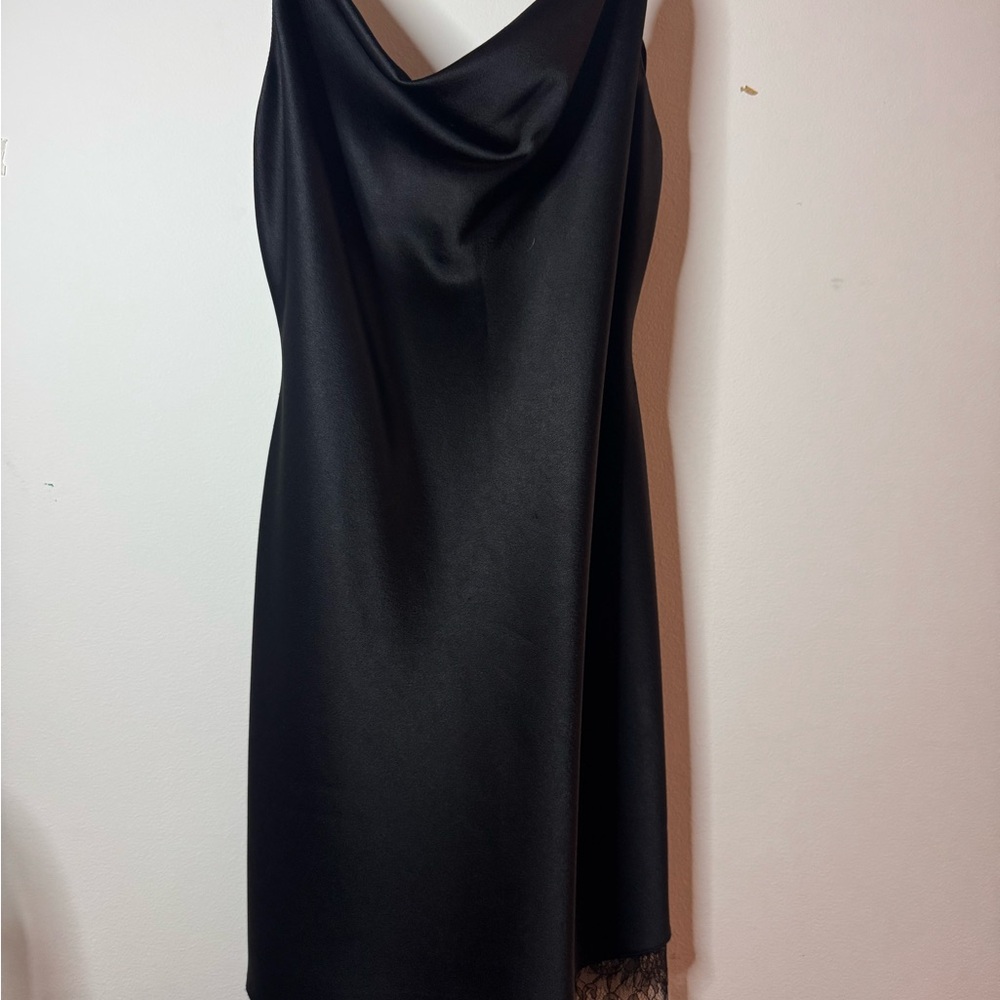 Alice + Olivia Harmony Mini Slip Black Dress – Sz 4